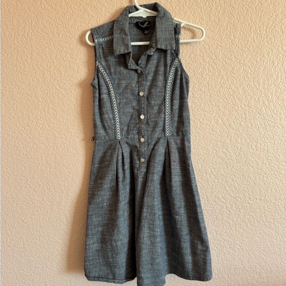 Sleeveless Denim Dress